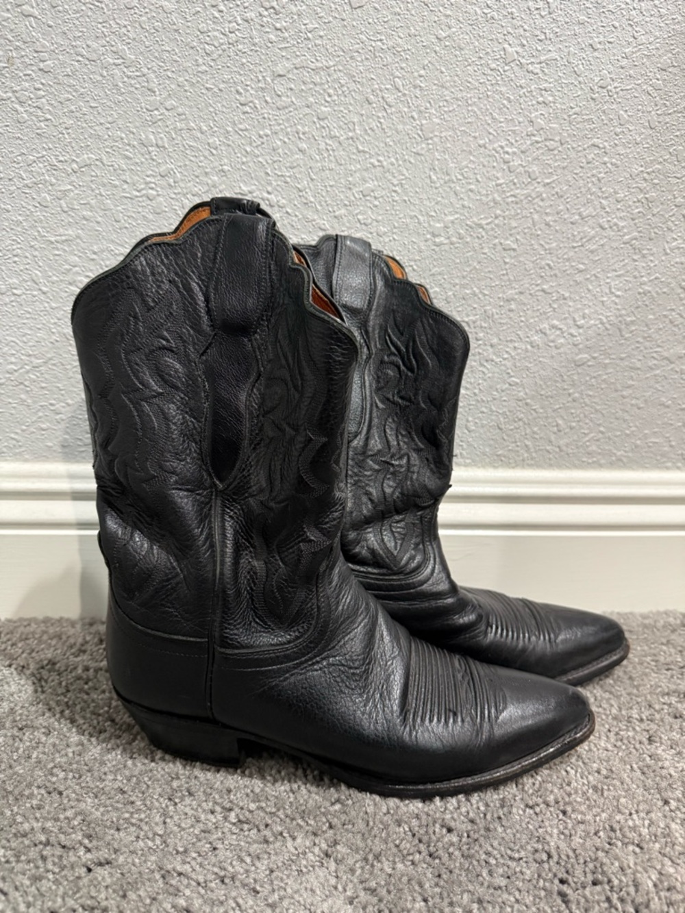 Lucchese 2000 Boots - Womens Size
9.5 B Black Leather, Cowgirl Western T2551J4